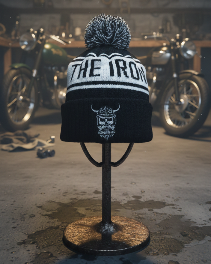 The Iron Nomad Woven Bobble Hat