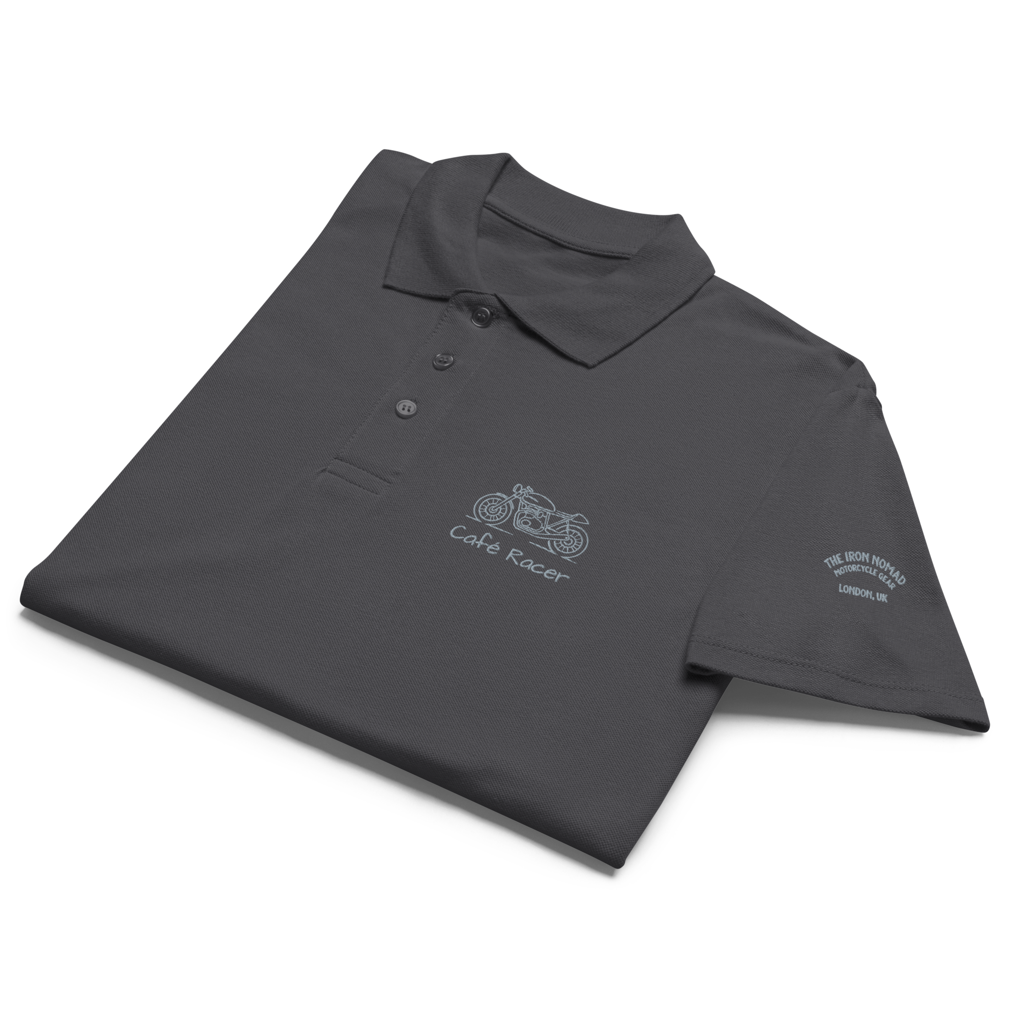 The Iron Nomad Café Racer Polo Shirt